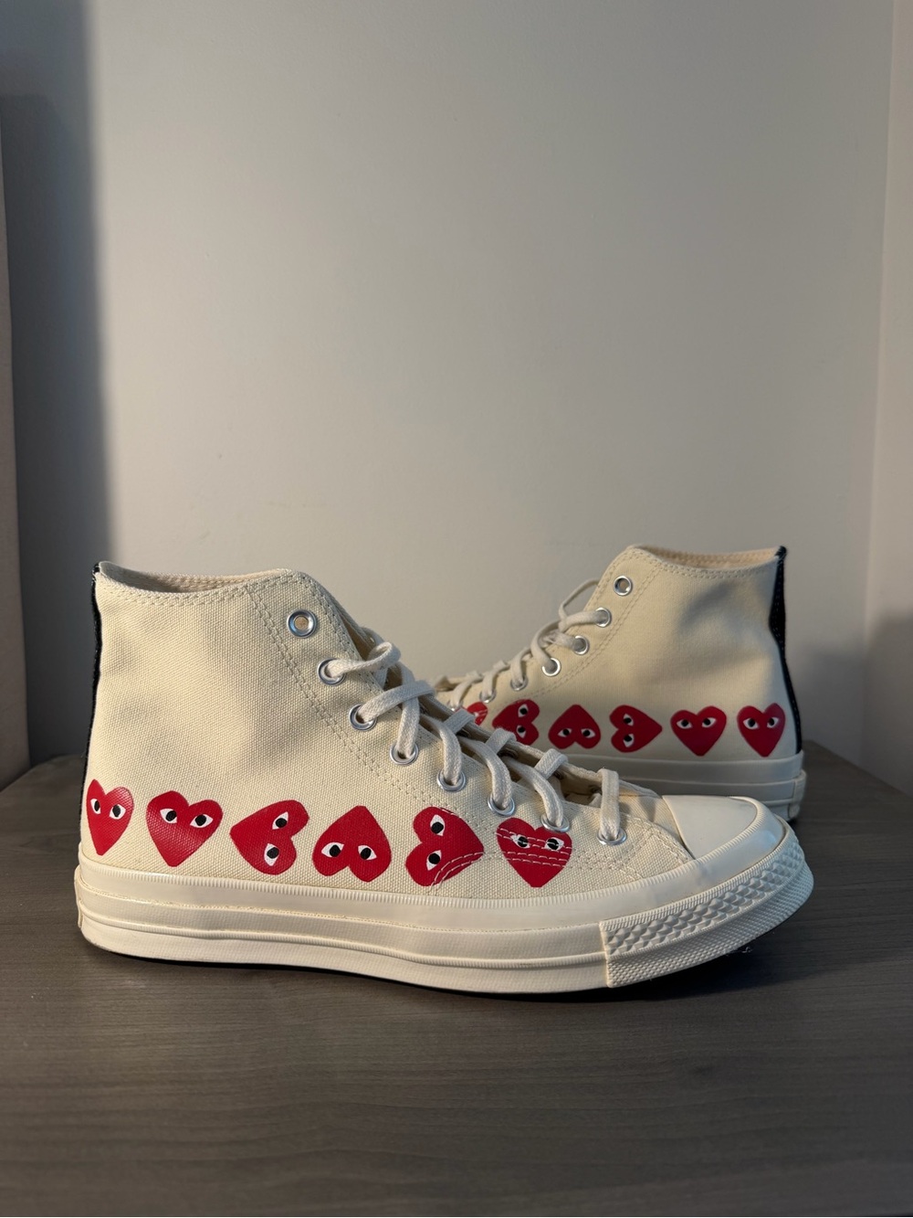 Comme Des Garçons Play X Converse High Top Sneakers